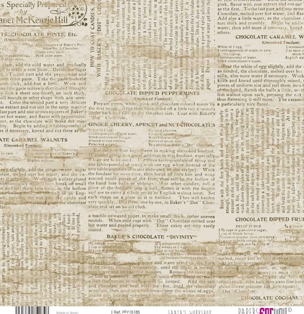 Kit papeles vellum Santa's Workshop PapersForYou 30x30cm