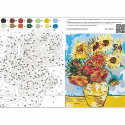 Kit Pinta por números Girasoles de Van Gogh Arenart