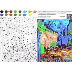Kit Pinta por números Terraza de café por la noche de Van Gogh Arenart