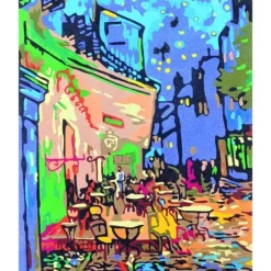 Kit Pinta por números Terraza de café por la noche de Van Gogh Arenart
