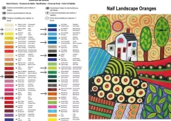 Kit Pintar con Arenas de Colores Paisaje Naif Naranja Arenart 38x46cm