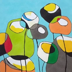 Kit Pintar con Arenas de Colores Flores Modernas Arenart 38x38cm