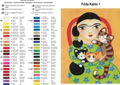 Kit Pintar con Arenas de Colores Frida Kahlo Gatos Arenart 38x46cm