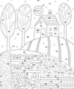 Kit Pintar con Arenas de Colores Paisaje Naif Azul Arenart 38x46cm