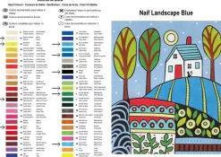 Kit Pintar con Arenas de Colores Paisaje Naif Azul Arenart 38x46cm