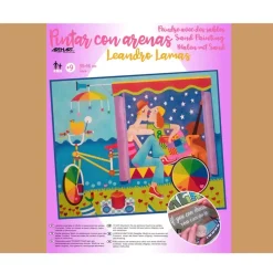 Kit Pintar con Arenas de Colores Circo Arenart 38x46cm