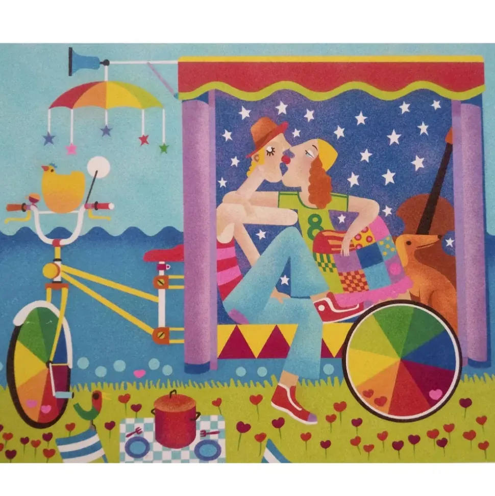 Kit Pintar con Arenas de Colores Circo Arenart 38x46cm