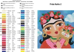 Kit Pintar con Arenas de Colores Frida Kahlo Flores Arenart 38x38cm