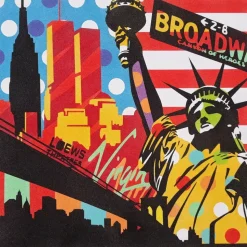 Kit Pintar con Arenas de Colores Nueva York Pop Art Arenart 38x38cm