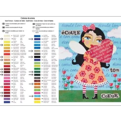 Kit Pintar con Arenas de Colores Ecoute Couer Arenart 38x46cm
