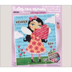 Kit Pintar con Arenas de Colores Ecoute Couer Arenart 38x46cm