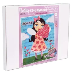 Kit Pintar con Arenas de Colores Ecoute Couer Arenart 38x46cm