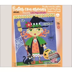 Kit Pintar con Arenas de Colores La Vilaine Sorciere Arenart 38x46cm