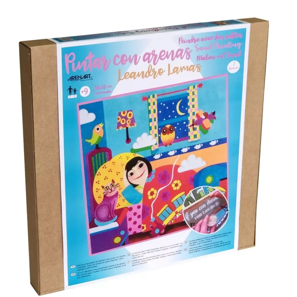 Kit Pintar con Arenas de Colores Encomenda Arenart 38x38cm