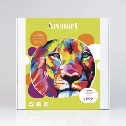 Kit Pintar con Arenas de Colores León Arenart 38x38cm