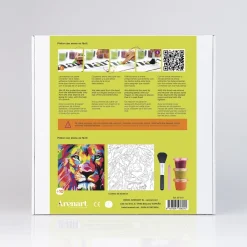 Kit Pintar con Arenas de Colores León Arenart 38x38cm