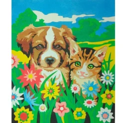 Kit Pintar con Arenas de Colores Perro y Gato Arenart 38x46cm
