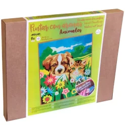 Kit Pintar con Arenas de Colores Perro y Gato Arenart 38x46cm