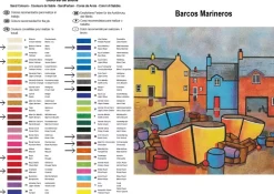 Kit Pintar con Arenas de Colores Barcos Marineros Arenart 38x38cm