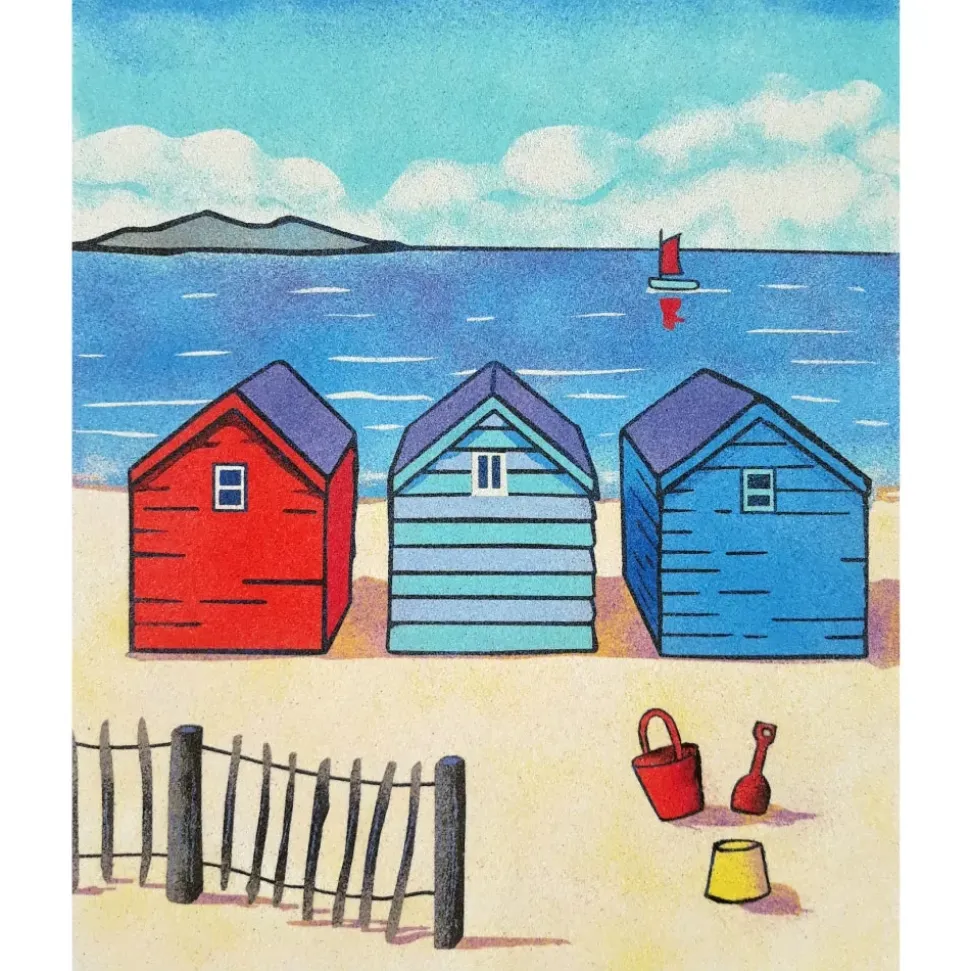 Kit Pintar con Arenas de Colores Casitas Playa Arenart 38x46cm