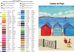 Kit Pintar con Arenas de Colores Casitas Playa Arenart 38x46cm