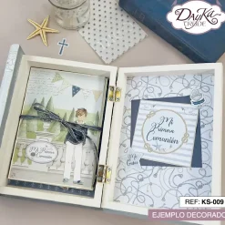 Kit Scrapbooking Caja Libro Comunión Niño Dayka