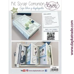 Kit Scrapbooking Caja Libro Comunión Niño Dayka