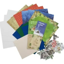 Kit Tarjetas Navideñas Awaiting Christmas Fabrika Decoru