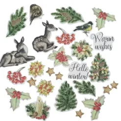 Kit Tarjetas Navideñas Awaiting Christmas Fabrika Decoru