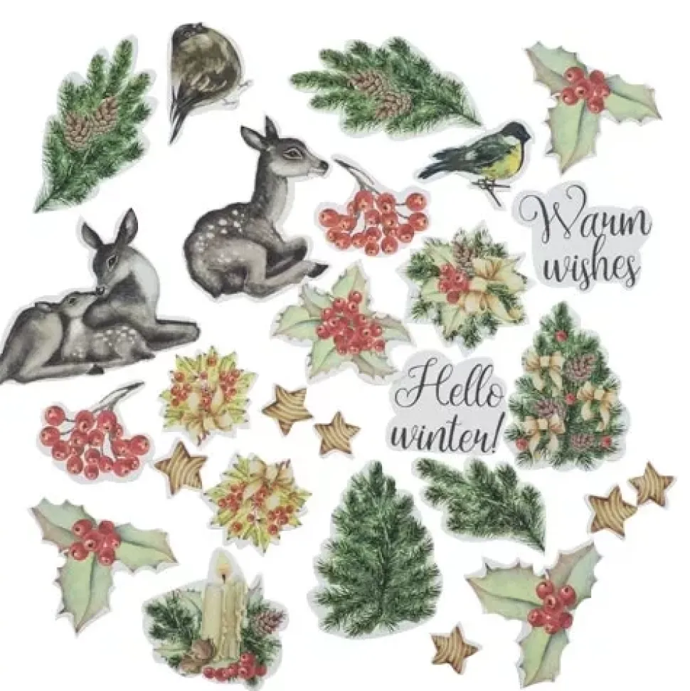 Kit Tarjetas Navideñas Awaiting Christmas Fabrika Decoru