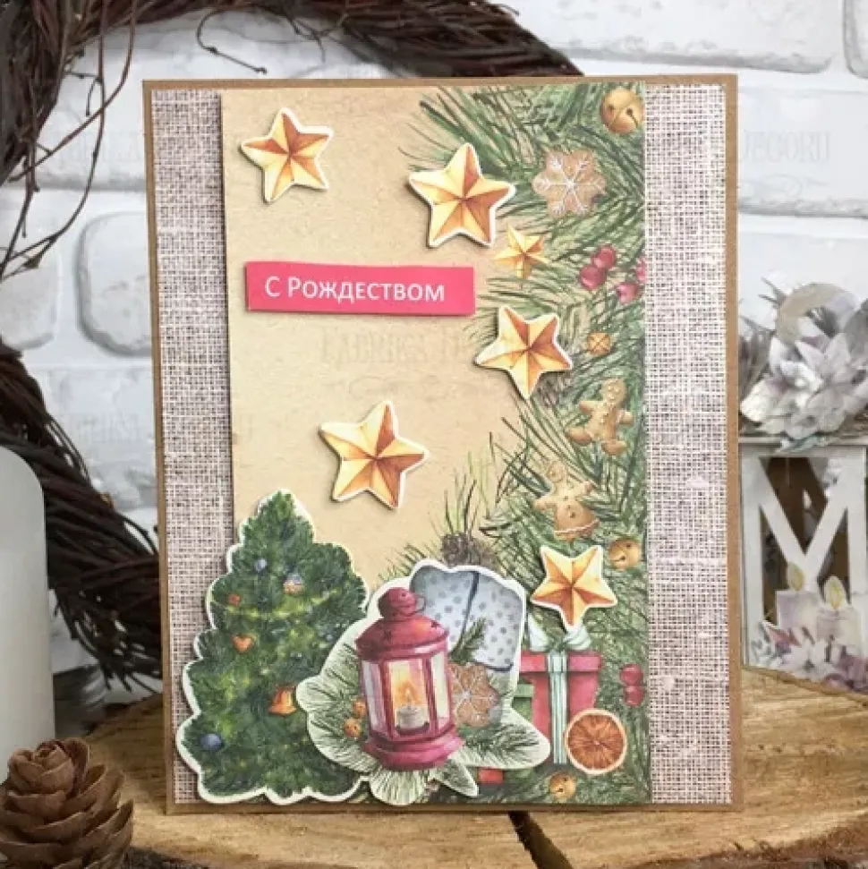 Kit Tarjetas Navideñas Our Warm Christmas 2 Fabrika Decoru