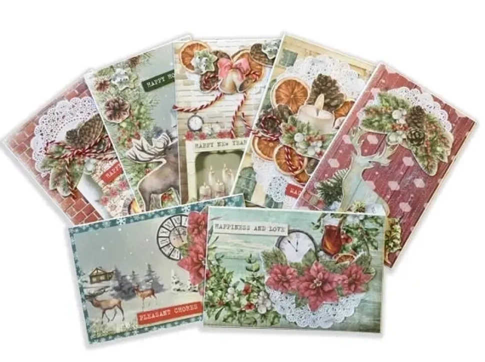 Kit Tarjetas Navideñas Winter Wonders Fabrika Decoru