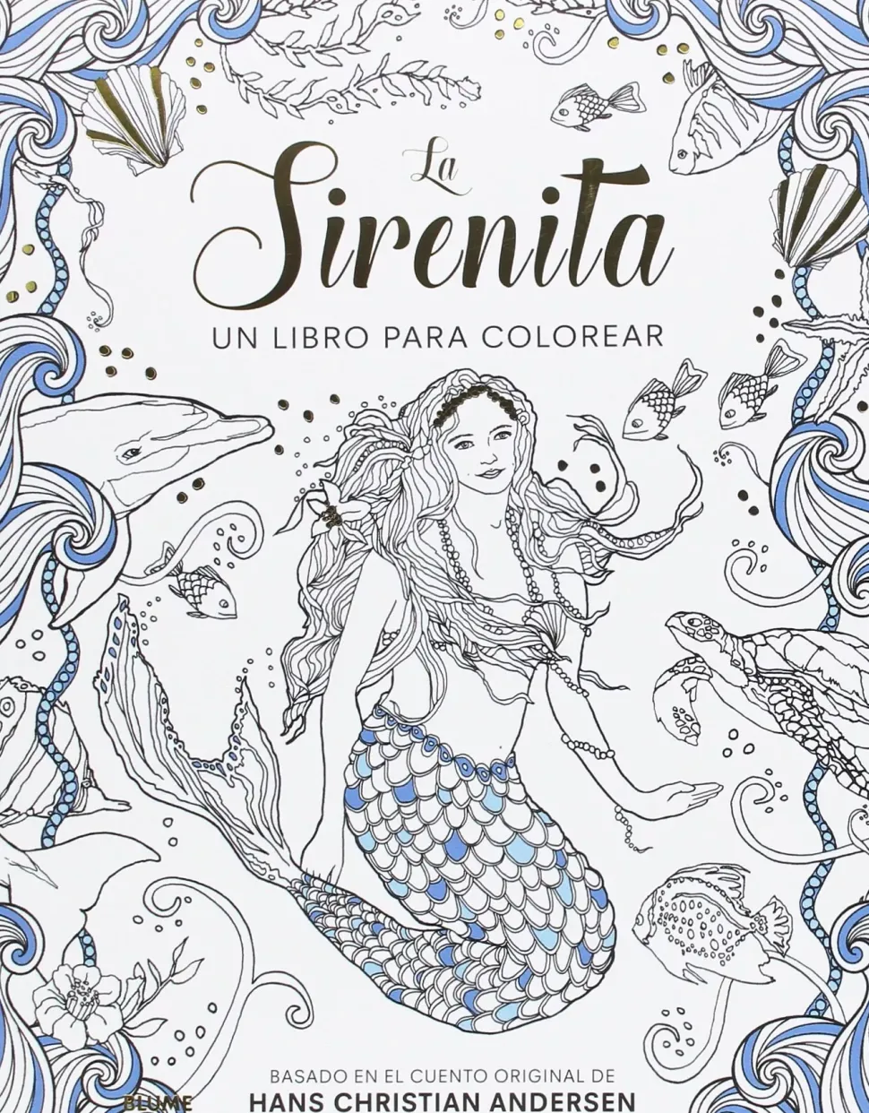 La sirenita Un libro para colorear