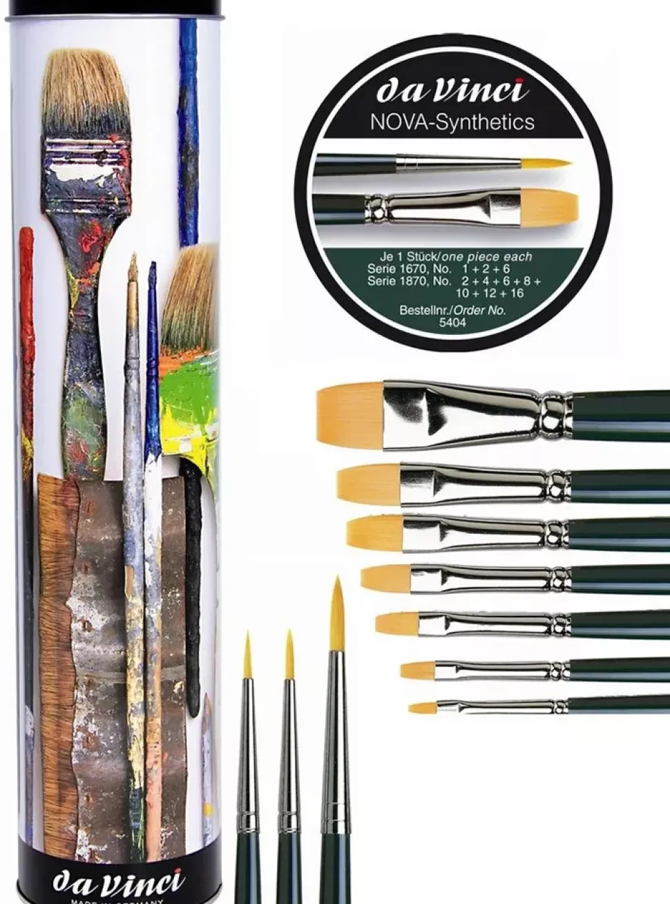 Lata 10 pinceles 5404 Nova da Vinci
