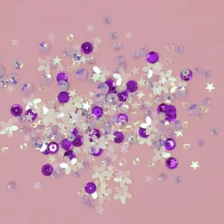 Lentejuelas Campo de Estrellas Púrpura Craftelier