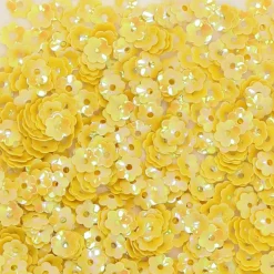 Lentejuelas Flores Amarillo Craftelier 5mm