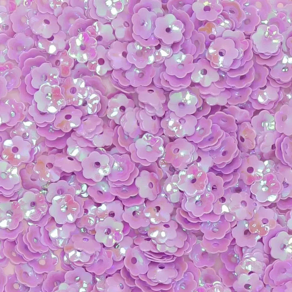 Lentejuelas Flores Lila Craftelier 5mm