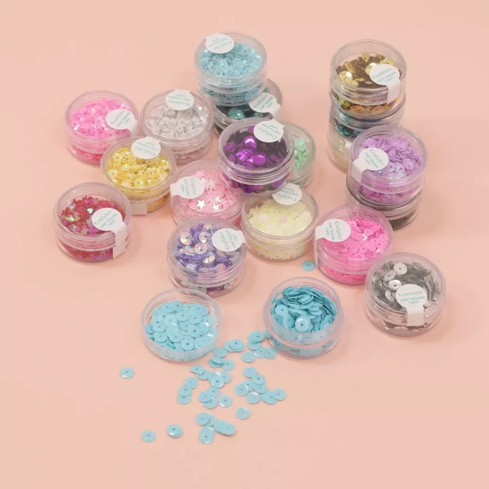 Lentejuelas Flores Lila Craftelier 5mm