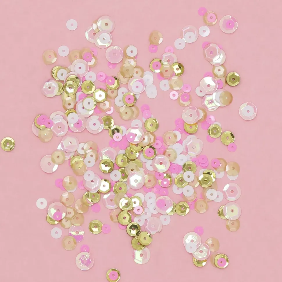 Lentejuelas Reflejos Rosas Craftelier