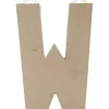 Letra W de cartón endurecido