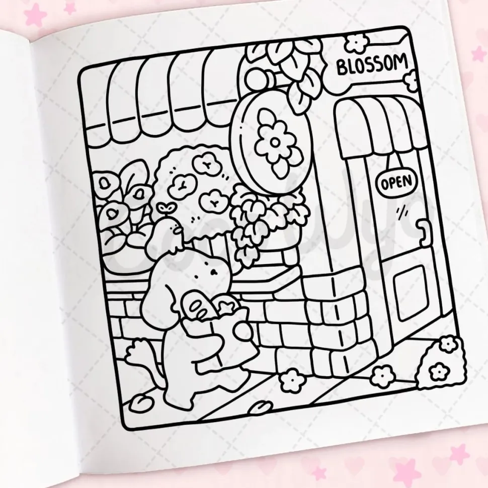 Libro para colorear Cozy Cuties
