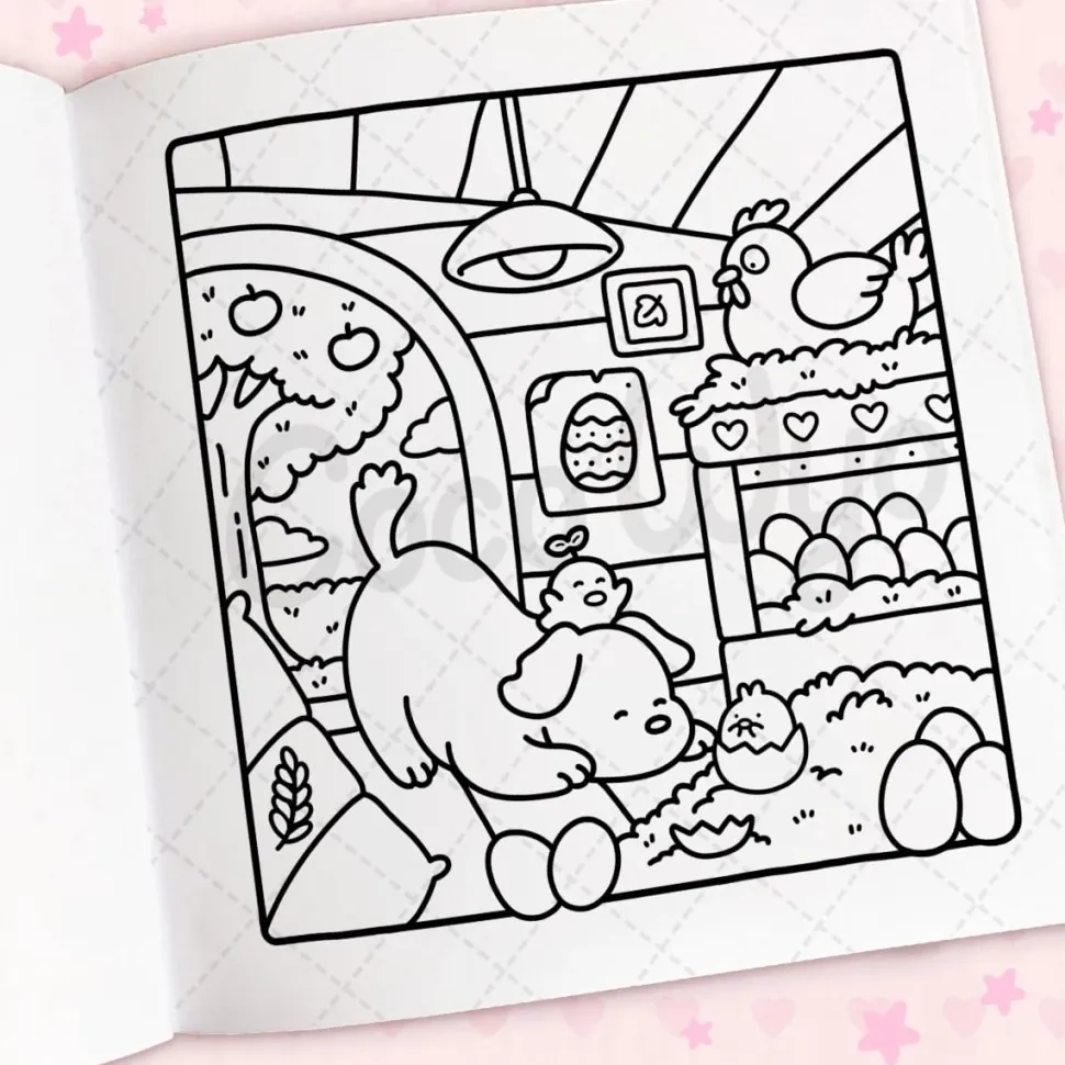Libro para colorear Cozy Cuties