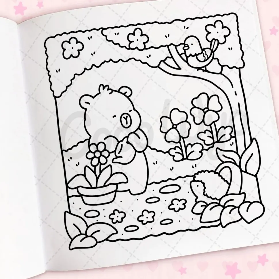 Libro para colorear Cozy Cuties