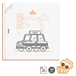 Libro para colorear Let's go trip Milan