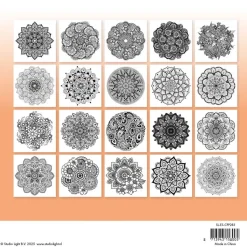 Libro para colorear Mandala Essentials Collection Studio Light 20x20cm