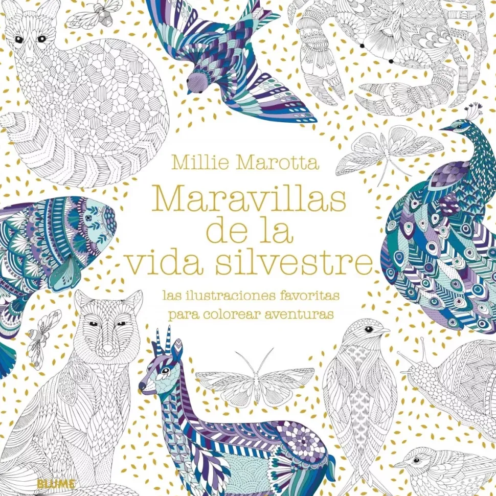 Libro para colorear Maravillas de la vida silvestre Blume