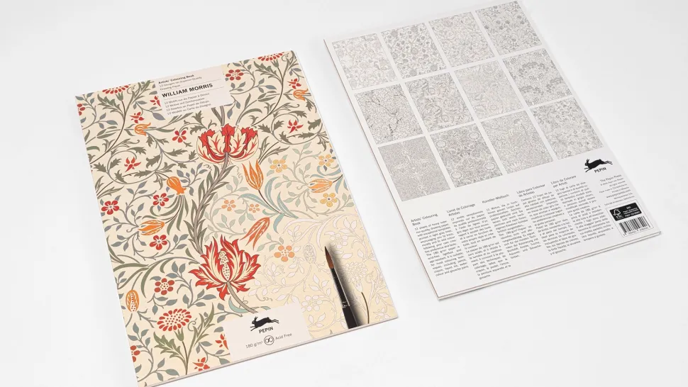 Libro para colorear Red William Morris The Pepin Press 24x34cm