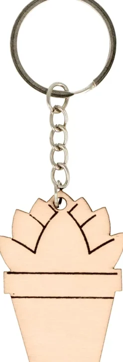 Llavero de Madera Cactus Life is Simple Artemio