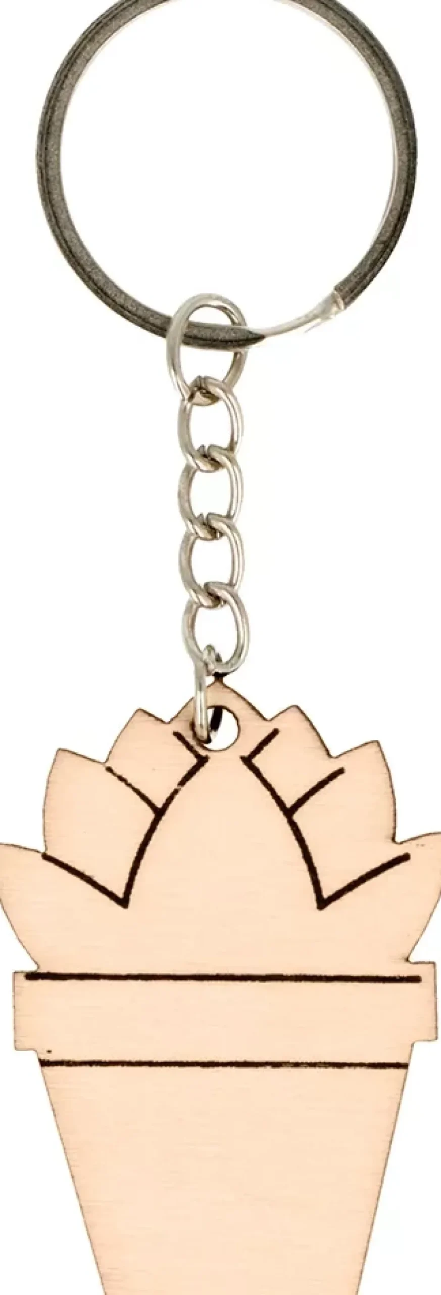 Llavero de Madera Cactus Life is Simple Artemio