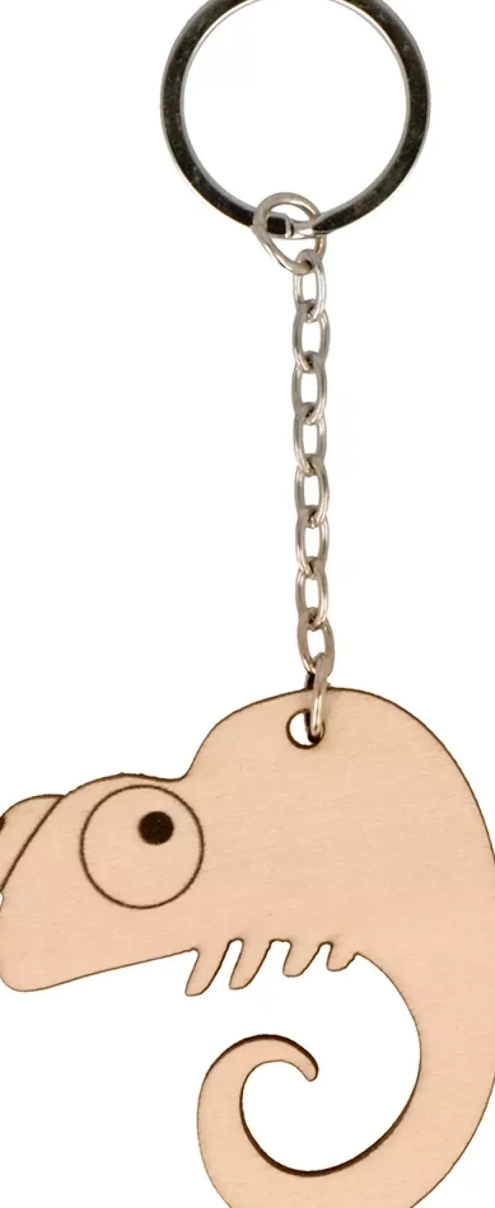 Llavero de Madera Camaleón Safari Artemio